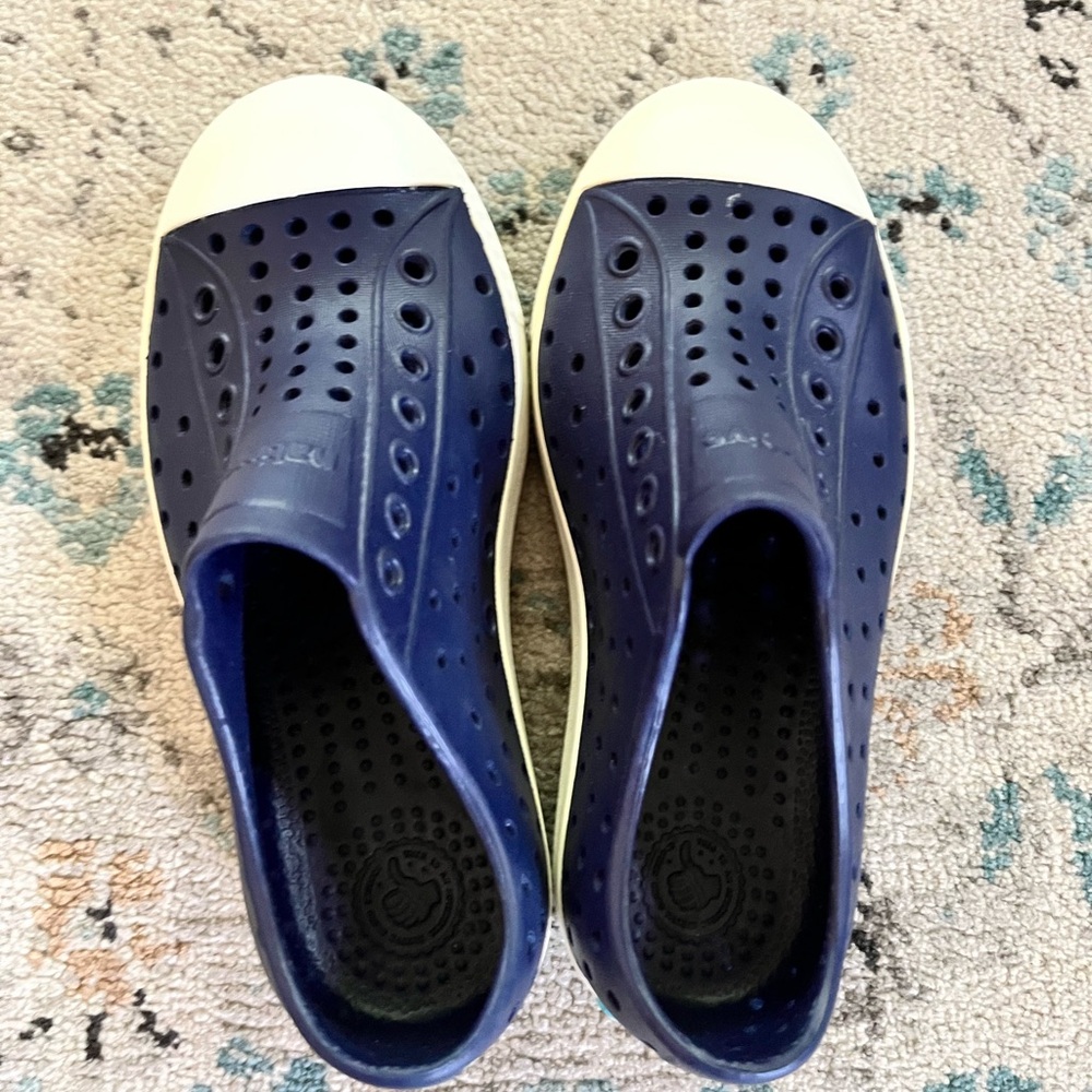 Native Never Worn Navy and White Slip-On Shoes
